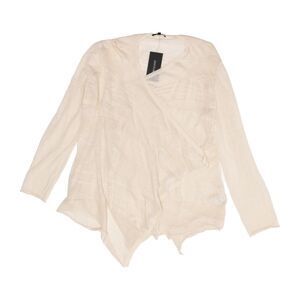 lafayette 148 Open Draped Front Cardigan Beige Size M